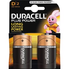 DURACELL D2 Batteri - 2 stk.